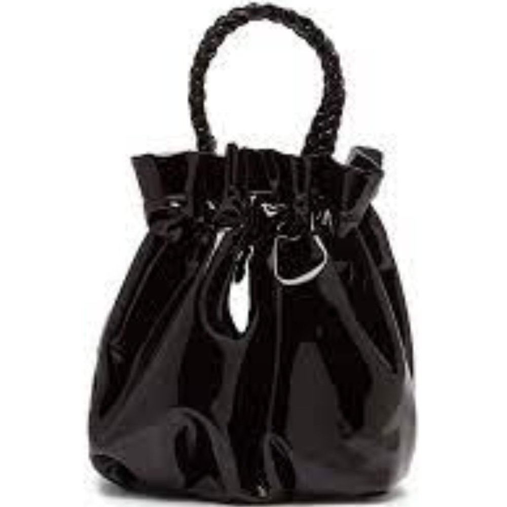 NWOT STAUD Grace Bag - Soft Black Patent Leather